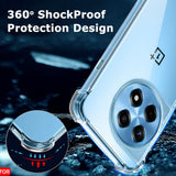 Husa pentru OnePlus 12R, Techsuit Shockproof Clear Silicone, transparenta