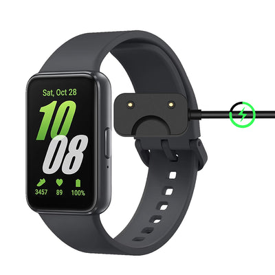 Incarcator wireless Techsuit SmartWatch Wireless Cablu de incarcare (WCC1), Type-C, pentru Samsung Galaxy Fit3, 5V, 1A, 5W, 1m, negru