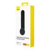 Suport auto Baseus cu Wireless Charging C02 Pro (C40156000111-00), Prindere magnetica pentru Bord, 15W, negru