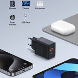 Incarcator retea Baseus (P10111403113-00), USB, Type-C, Incarcare rapida 20W, negru