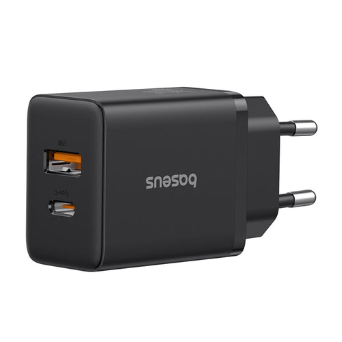 Incarcator retea Baseus (P10111403113-00), USB, Type-C, Incarcare rapida 20W, negru