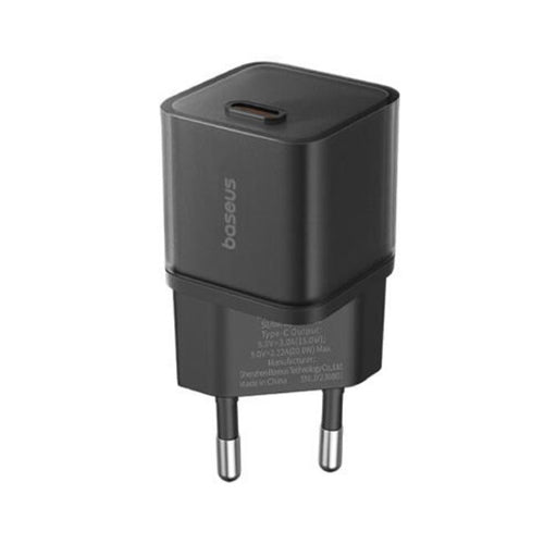 Incarcator retea Baseus (P10162503113-00), GaN5S, Type-C, 20W, negru