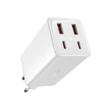 Incarcator retea Baseus GaN6 Pro (P10162705212-00), Type-C Cable Included, 2x USB, 2x Type-C, 100W, 100W, 20V, 5A, 1m, alb