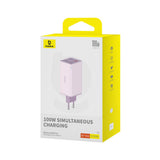 Incarcator retea Baseus GaN6 Pro (P10162705532-00), Type-C Cable Included, 2x USB, 2x Type-C, 100W, 100W, 20V, 5A, 1m, mov