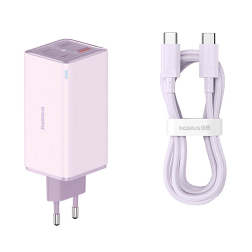 Incarcator retea Baseus GaN6 Pro (P10162705532-00), Type-C Cable Included, 2x USB, 2x Type-C, 100W, 100W, 20V, 5A, 1m, mov