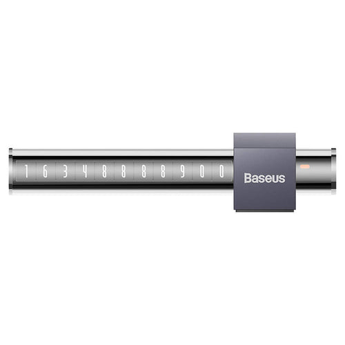 Baseus Numar Parcare Space (CNHM020014), Semn Parcare Temporar pentru Bord, Adeziv 3M Detasabil, 6 Seturi de Cifre, Gri