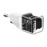 Incarcator retea Baseus (P10162503213-00), GaN5S, Type-C, 20W, alb