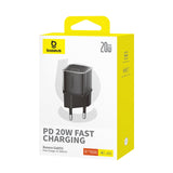 Incarcator retea Baseus (P10162503113-00), GaN5S, Type-C, 20W, negru