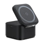 Incarcator wireless Baseus (P10264100123-00), Cube Shape, MagSafe, Qi, Type-C, 25W, negru