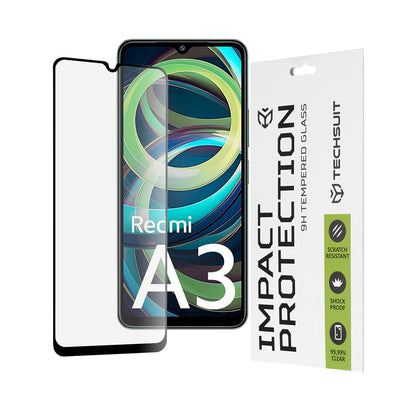 Folie de protectie pentru Xiaomi Redmi A3, Techsuit 111D Full Cover / Full Glue Glass