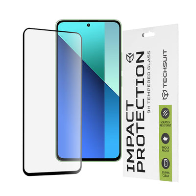 Folie de protectie pentru Xiaomi Redmi Note 13 4G, Techsuit 111D Full Cover / Full Glue Glass