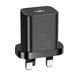 Incarcator retea Baseus Super Si (Ccsup-K01), UK Plug, Type-C, Incarcare rapida 20W, negru