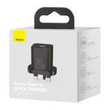 Incarcator retea Baseus Super Si (Ccsup-K01), UK Plug, Type-C, Incarcare rapida 20W, negru
