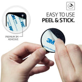 Suport auto Techsuit (4 pack) Placa metalica (MP04), cu Matte Cover Paint, Multipurpose Use, cu Strong 3M Adhesive, negru