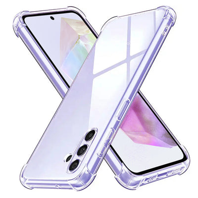 Husa pentru Samsung Galaxy A35 5G, Techsuit Shockproof Clear Silicone, transparenta