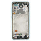 Samsung Original Display Touchscreen + Frame (16697), Samsung Galaxy A72 4G (SM-A725), GH82-25460B, Albastru