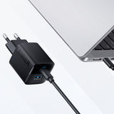 Incarcator retea Anker 323 (A2331G11), Type-C, USB, Incarcare rapida, 33W, negru