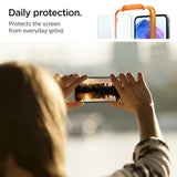Folie de protectie pentru Samsung Galaxy A55 5G, Spigen (2 pack) Glas.tR Align Master (AGL07775)