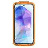 Folie de protectie pentru Samsung Galaxy A55 5G, Spigen (2 pack) Glas.tR Align Master (AGL07775)