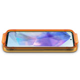 Folie de protectie pentru Samsung Galaxy A55 5G, Spigen (2 pack) Glas.tR Align Master (AGL07775)