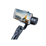 Gimbal Techsuit Phone Gimbal (H4), cu 3 Axis Handheld, Joystick, Micro-USB, 6.1inch Max, Aliaj aluminiu, 2200mAh, negru