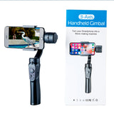 Gimbal Techsuit Phone Gimbal (H4), cu 3 Axis Handheld, Joystick, Micro-USB, 6.1inch Max, Aliaj aluminiu, 2200mAh, negru