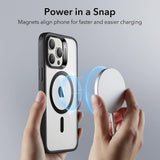 Husa pentru iPhone 15 Pro, ESR Classic Hybrid HaloLock, gri