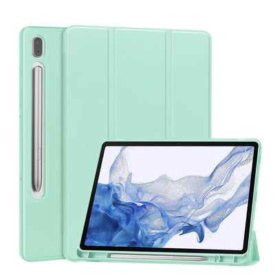 Husă tabletă pentru Samsung Galaxy Tab S11 Ultra / Tab S12 Ultra, Techsuit Flex Trifold with Pencil Holder, Verde