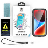 Husa pentru iPhone 15, ShellBox Waterproof IP68 MagSafe Case, negru