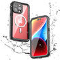 Husa pentru iPhone 15 Pro Max, ShellBox Waterproof IP68 MagSafe Case, negru