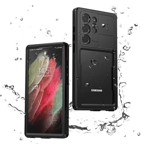 Husa pentru Samsung Galaxy S23 Ultra, ShellBox Waterproof IP68 Case, negru