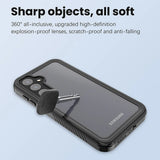 Husa pentru Samsung Galaxy A55 5G, ShellBox Waterproof IP68 Case, negru