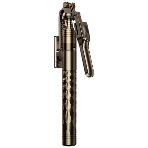 Selfie stick Techsuit (K28), Compact Tripod Mount cu Bluetooth Telecomanda, 360, Pliabil, 175cm, negru