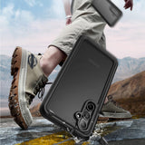Husa pentru Samsung Galaxy A35 5G, ShellBox Waterproof IP68 Case, negru