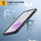 Husa pentru Samsung Galaxy A35 5G, ShellBox Waterproof IP68 Case, negru