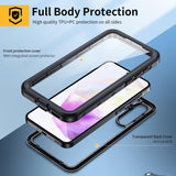 Husa pentru Samsung Galaxy A35 5G, ShellBox Waterproof IP68 Case, negru
