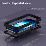 Husa pentru Samsung Galaxy A25 5G, ShellBox Waterproof IP68 Case, negru