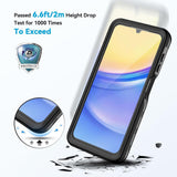 Husa pentru Samsung Galaxy A15 4G, ShellBox Waterproof IP68 Case, negru