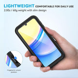 Husa pentru Samsung Galaxy A15 4G, ShellBox Waterproof IP68 Case, negru