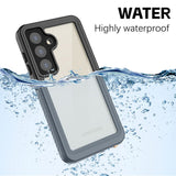 Husa pentru Samsung Galaxy S24 Plus, ShellBox Waterproof IP68 Case, negru