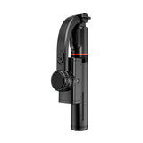 Selfie stick Techsuit (L19), Stable Monopod/Tripod cu Bluetooth Telecomanda, 400mAh, 70cm, negru