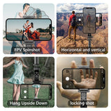 Selfie stick Techsuit (L19), Stable Monopod/Tripod cu Bluetooth Telecomanda, 400mAh, 70cm, negru