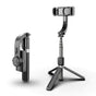 Selfie stick Techsuit (L08), Stable Gimbal/Tripod cu Bluetooth Telecomanda, 360 Rotation, 86cm, negru