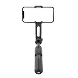 Selfie stick Techsuit Mini (L18Mini), Stable Gimbal/Tripod cu Bluetooth Telecomanda, 360 Rotation, 70cm, negru