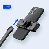 Selfie stick Techsuit (C01s), cu Pliabil Stable Tripod, Bluetooth Telecomanda, Fill Light, 107cm, negru
