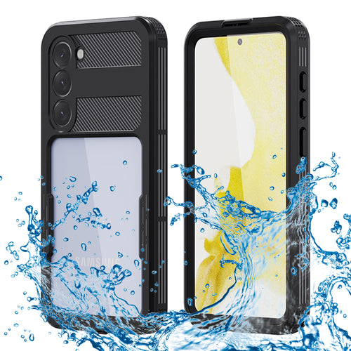 Husa pentru Samsung Galaxy S23 Plus, ShellBox Waterproof IP68 Case, negru