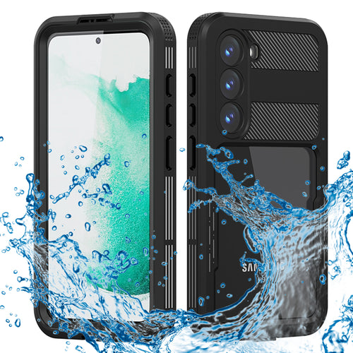 Husa pentru Samsung Galaxy S23, ShellBox Waterproof IP68 Case, negru