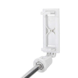 Selfie stick Techsuit (K07), Compact Tripod Mount cu Bluetooth Telecomanda, Pliabil, 70cm, alb