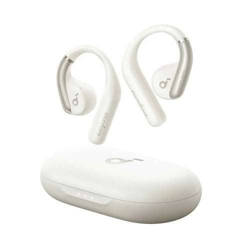 Casti wireless Anker SoundCore AeroFit (A3872G21), pentru Sport, Bluetooth, Rezistent la apa, alb