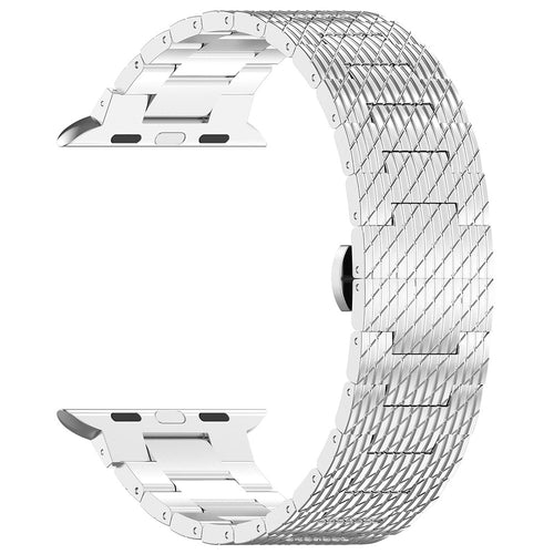 Curea pentru Apple Watch SE 40mm, Techsuit Watchband 32mm (W052), argintiu
